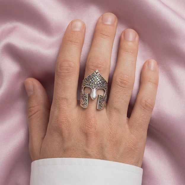 Anillo de Plata .925 Casco Greco-Romano mod. 2850