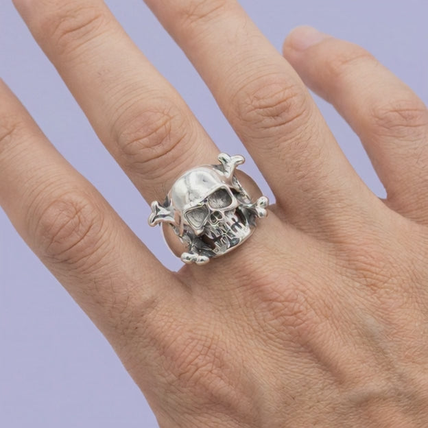 Anillo de Plata .925 Diseño de Calavera mod. 1998
