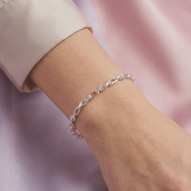 Pulsera de Plata .925 Tejido Figaro mod. 2145