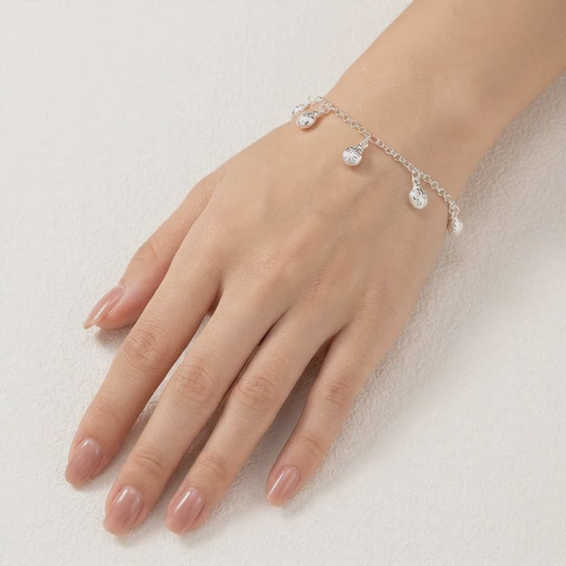 Pulsera de Plata. 925 Diseño de Mariquita Con Extensión mod.3282