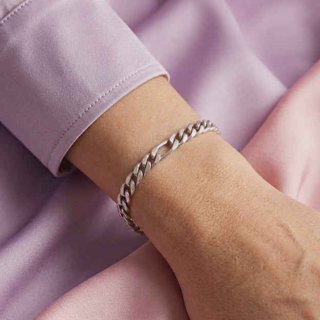 Pulsera de Plata .925 3x1 Lisa mod. 2135