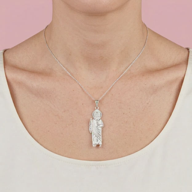 Dije de Plata .925 San Judas Brillante mod. 2197