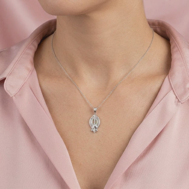 Dije de Plata .925 Cruz de la Oración mod. 2723