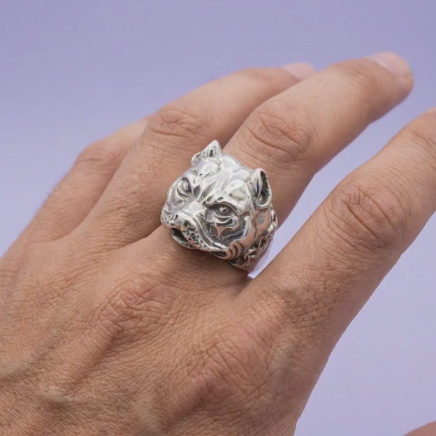 Anillo de Plata .925 Diseño de Perro mod. 1999