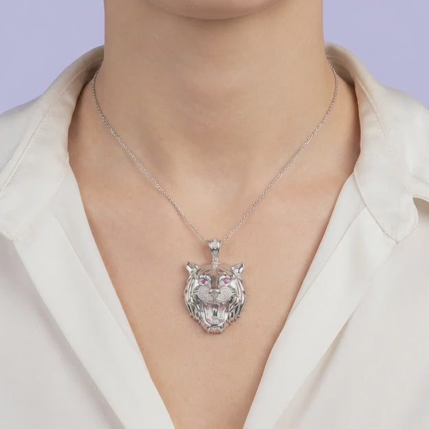 Dije de Plata .925 con Diseño de Tigre mod. 2057