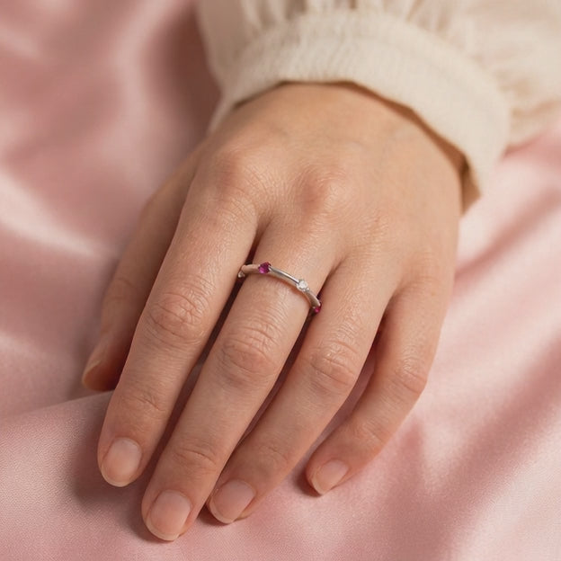Anillo de Plata .925 Corona con Zirconias mod. 2167