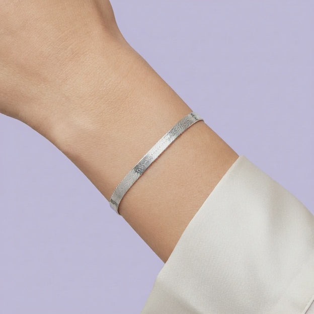 Pulsera de Plata .925 Tejido Panza de Víbora mod. 2051