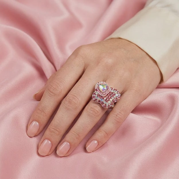 Anillo de Plata .925 Corazón de Zirconias mod. 2153