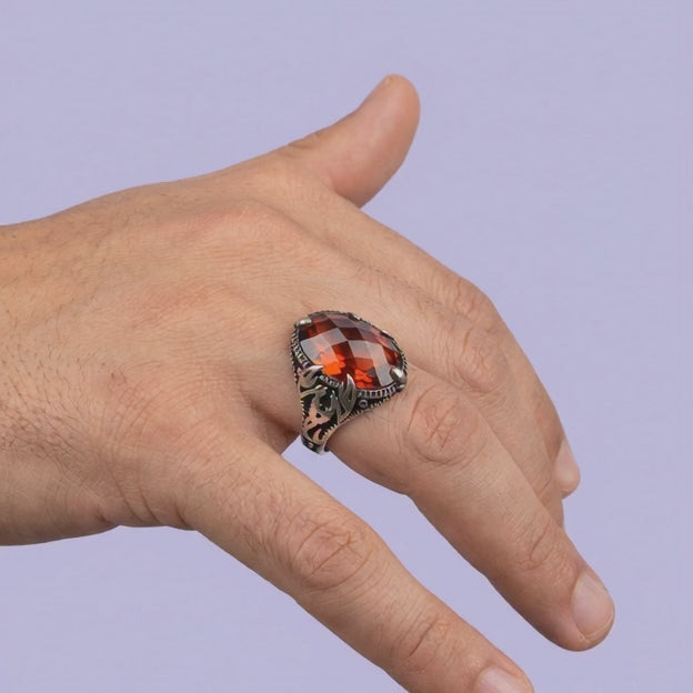 Anillo de Plata .925 Diseño Oval Elegante mod. 2003