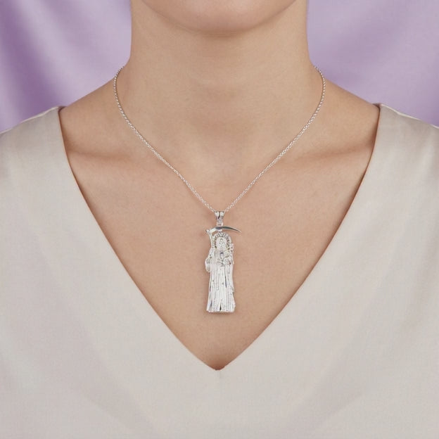 Dije de Plata .925 Santa Muerte con Aureola mod. 2720