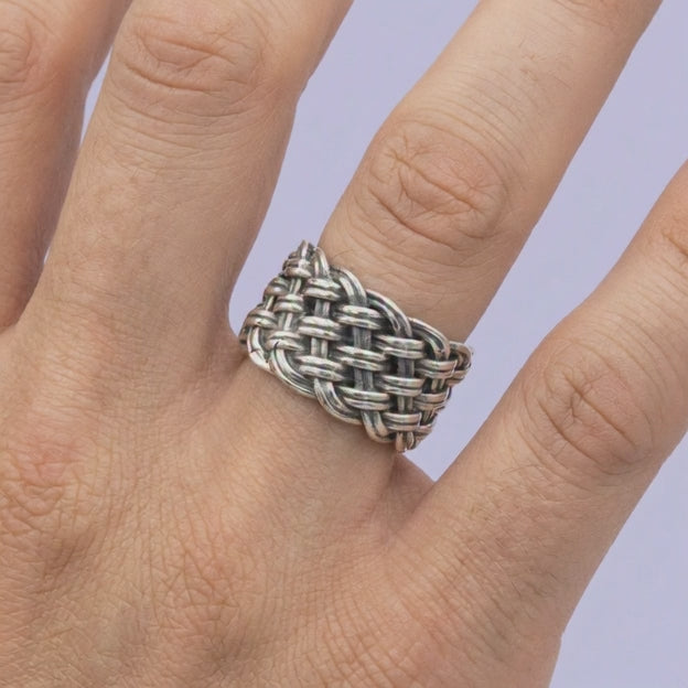 Anillo de Plata .925 Diseño Entrelazado mod. 1997