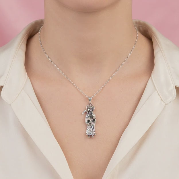 Dije de Plata .925 Santa Muerte Lisa mod. 2192