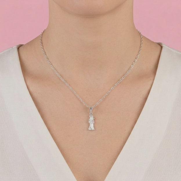 Dije de Plata .925 Santa Muerte Brillante mod. 2555
