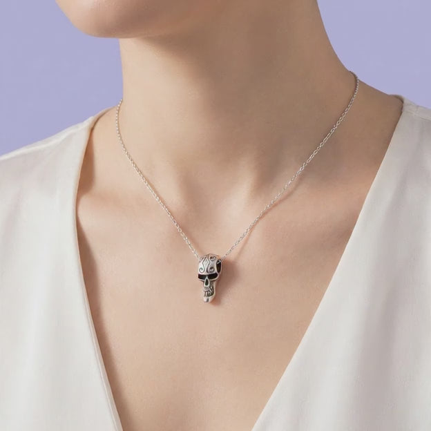 Dije de Caballero Plata .925 Calavera con Mandíbula Alargada mod. 2068