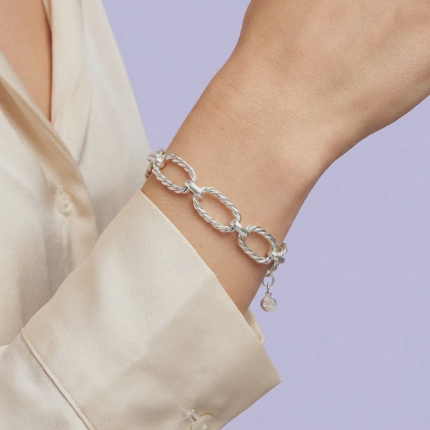 Pulsera de Plata .925 de Diseño Tipo Espiral  mod. 2042
